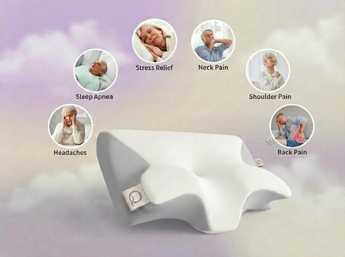 QuietRest Memory Foam Neck Pillow